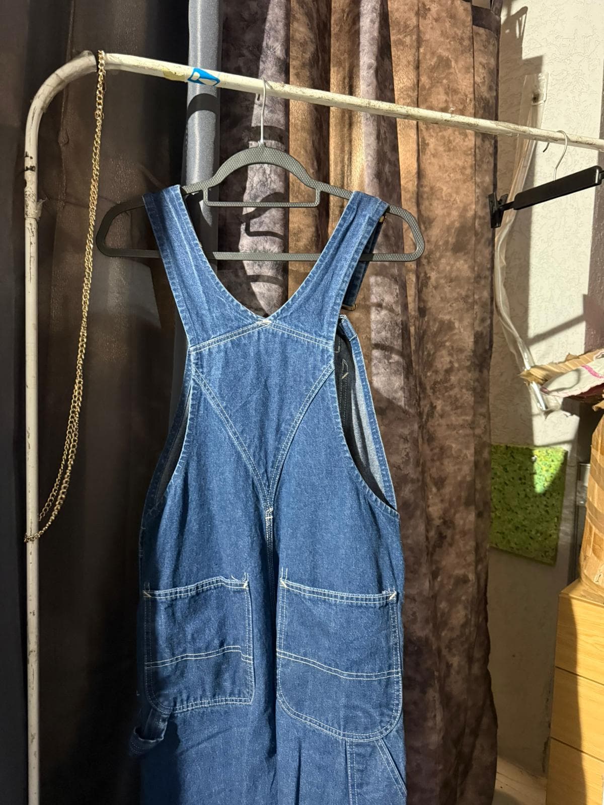 Vintage 90s Denim Dungarees, Medium Blue Workwear