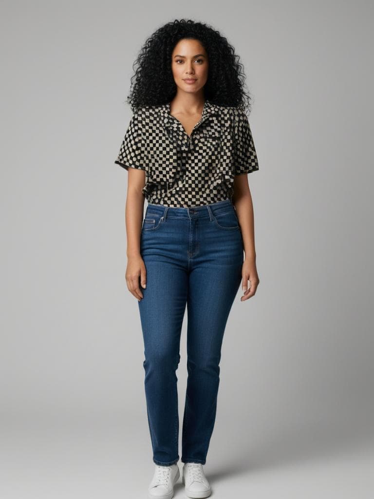 Vans Checkerboard Shirt Black White Y2K Skate