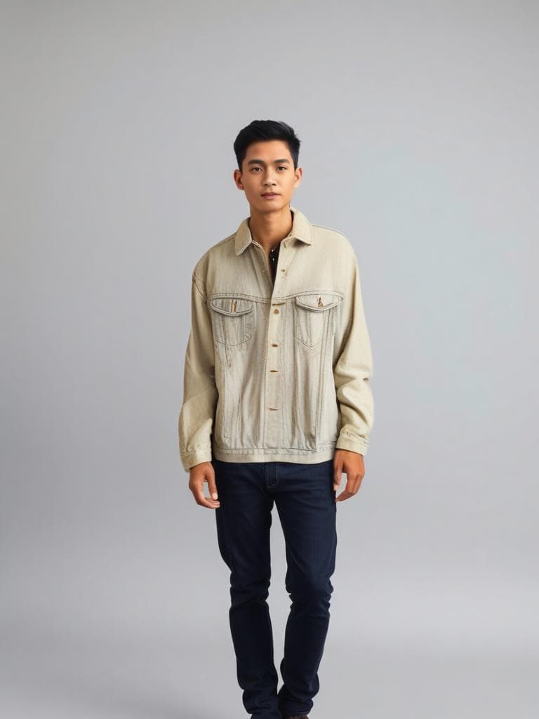 Vintage Light Wash Denim Jacket, 90s Classic Oversize