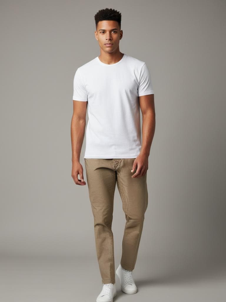 Emporio Armani Chino Beige Vintage Deadstock 90s