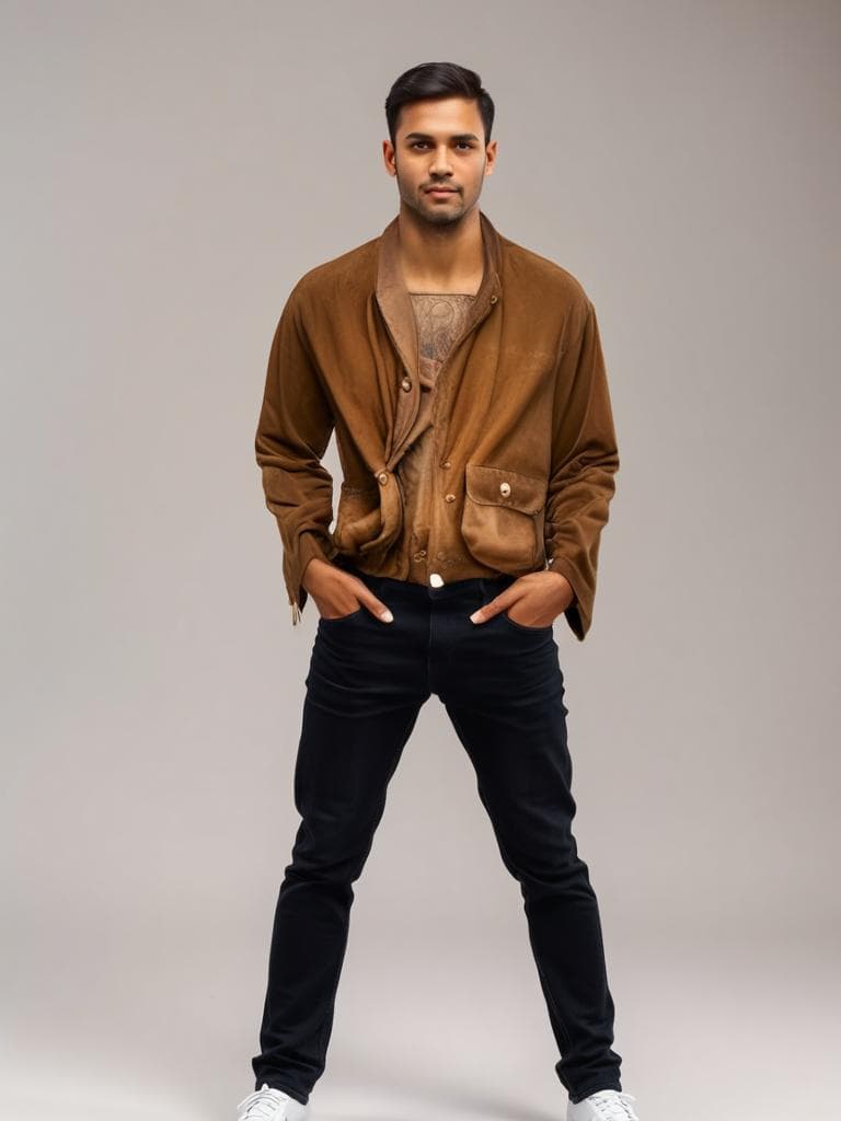 Vintage Suede Blazer Brown 90s | Unbranded