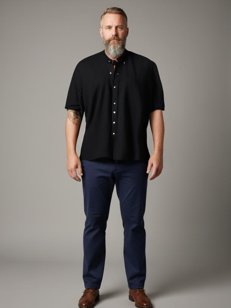Supreme Black Button-Down Shirt Y2K Streetwear