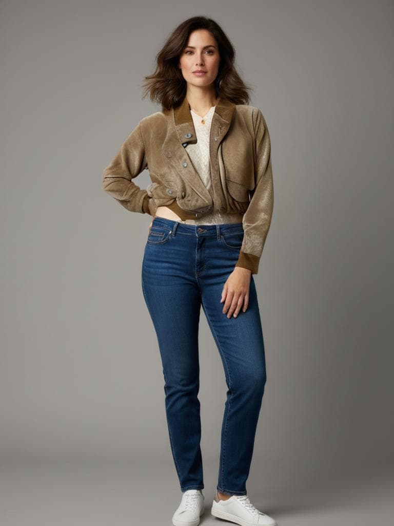 Vera Pelle Suede Jacket 90s Beige Artisan Italian