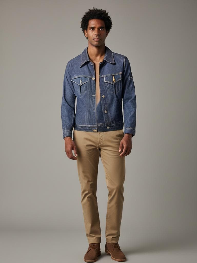 Levi's Denim Trucker Jacket Dark Blue 90s